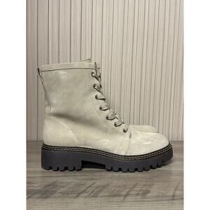 Nordstrom Nomoonie-Lea Tan Suede Lace-Up Ankle Boots Women’s Size 9M